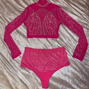2 Piece Pink Ravewear
